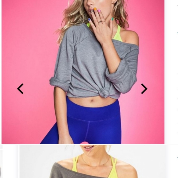 Fabletics Cute AF Isabel Terry Widesleeve Pullover - Picture 8 of 9